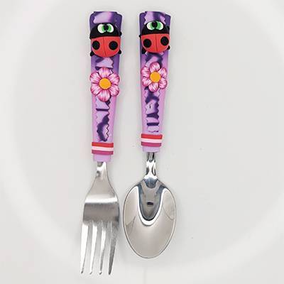 Duo Fourchette Cuillre Isabelle la coccinelle