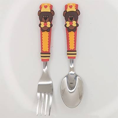 Duo Fourchette Cuillre Balou L'ours Joyeux