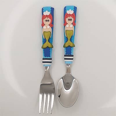 Duo Fourchette Cuillre Arielle la sirne