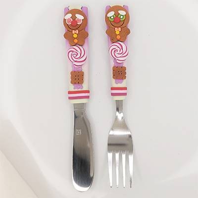Duo Couteau fourchette Cookie doux le pain d'pice