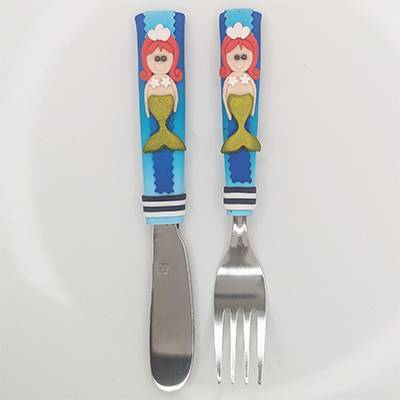 Duo Couteau fourchette Arielle la sirne