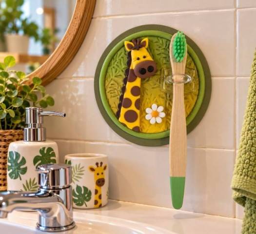 porte brosse � dent Girafe